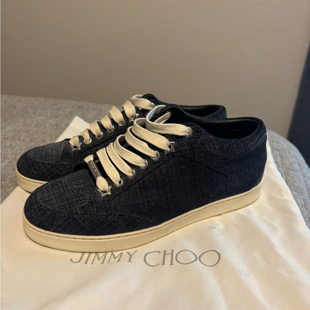 Jimmy Choo Miami Denim Low Top Trainers. Women’s Sneakers Size US 6/EU 36